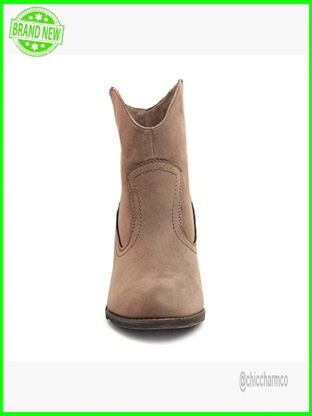 Ankle Booties with Stacked Heel and Cushioned Footbed - Picture 2 of 7